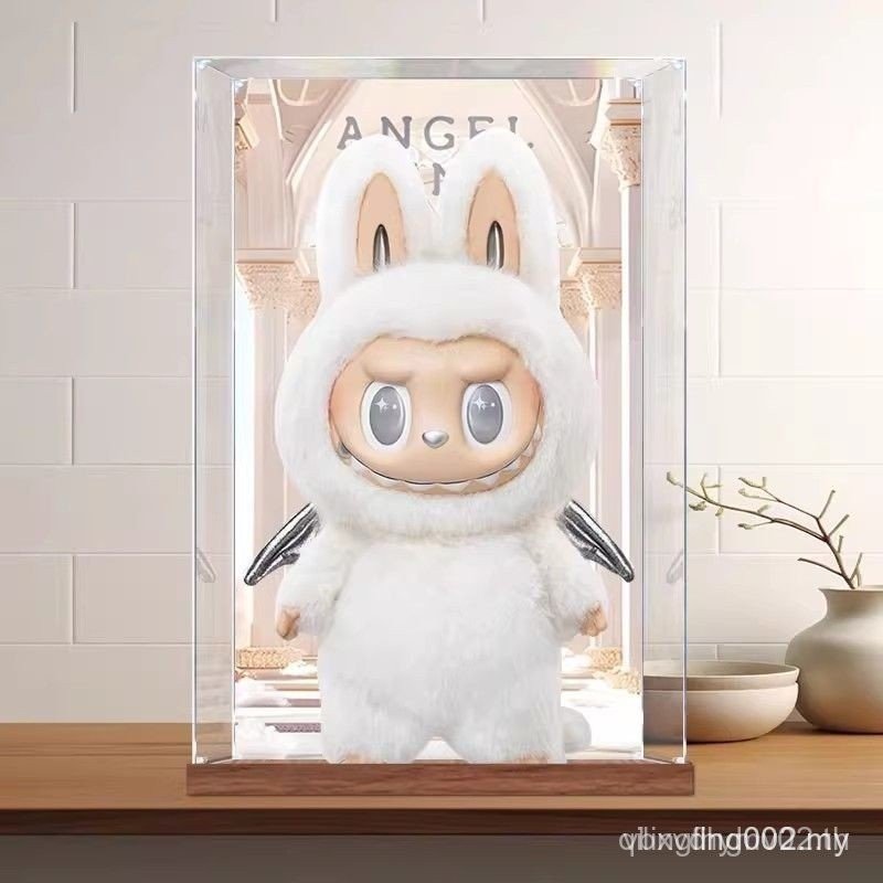 Sgseller เหมาะสําหรับ Pop Mart zimomo labu Yin Sunny Angel ตุ๊กตาอะคริลิคกล่องแสดงเก็บฝุ่น