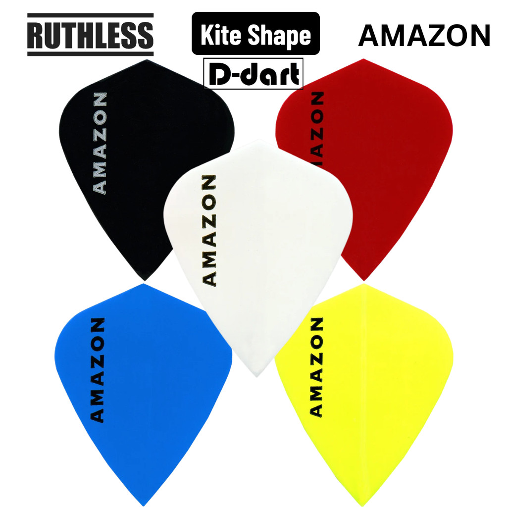 Dart Flights - Kite Shape Extra Strong 100 Micron Dart Flights (SAYAP ARROW)
