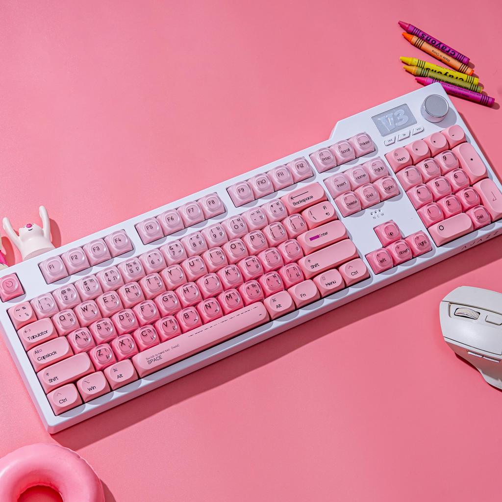 Ajazz AK35i V3 คีย์บอร์ดแบบมีสายไทย 104 คีย์พร้อมลูกบิดห้าชั้นลดเสียงรบกวนสําหรับเล่นเกม Esports และสํานักงาน ราคา ถูกที่สุด ดีลบีเคเค แกลเลอรีภาพที่ 5
