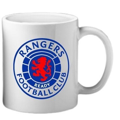 คูลเลอร์คิง Rangers FC แก้วกาแฟ 11 ออนซ์ สีขาว – เหมาะสำหรับชา กาแฟ และของขวัญ ของที่ระลึก