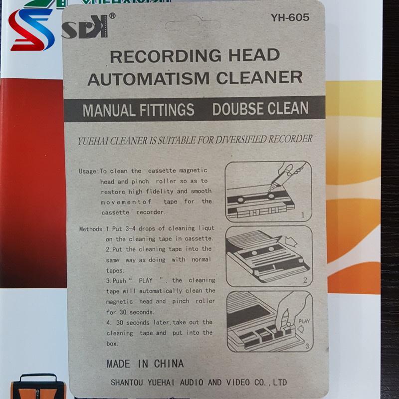 Carcassetteadaptor Top Line Audio Cassette Tape Head Cleaner Audio Cassette Tape Player Wet/Dry Head