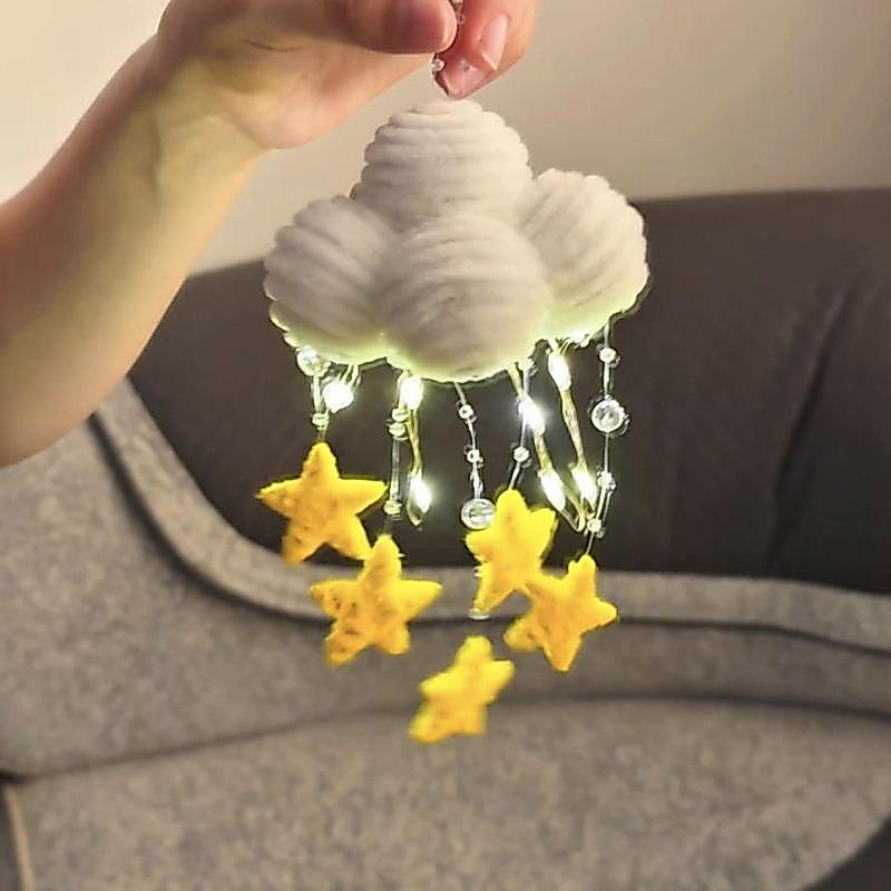 Cloud Wind Chime Night Light Twist Bar จี้ diy