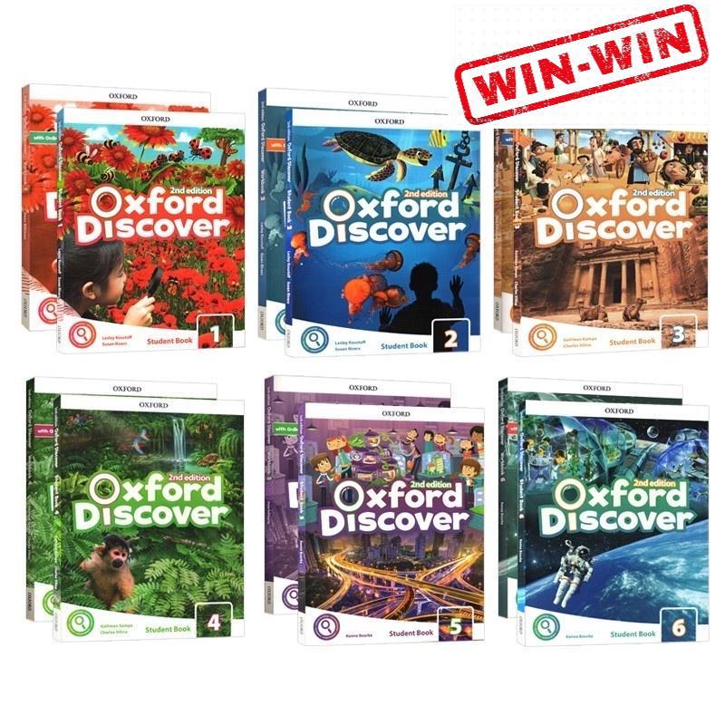 VV888 Oxford Discover 2nd Edition Level 1/2/3/4/5/6 นักเรียนเด็ก Grammar Early Learning หนังสือเรียน