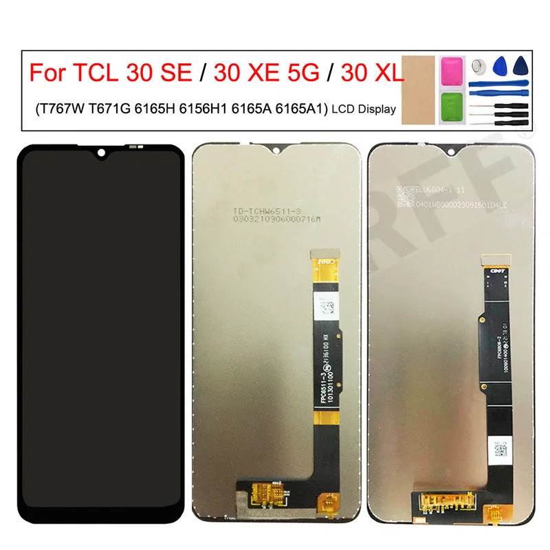 TCL 30 SE/30 XE 5G/30 XL T767W T671G 6165H จอแสดงผล LCD Touch Screen Digitizer Assembly สําหรับโทรศั