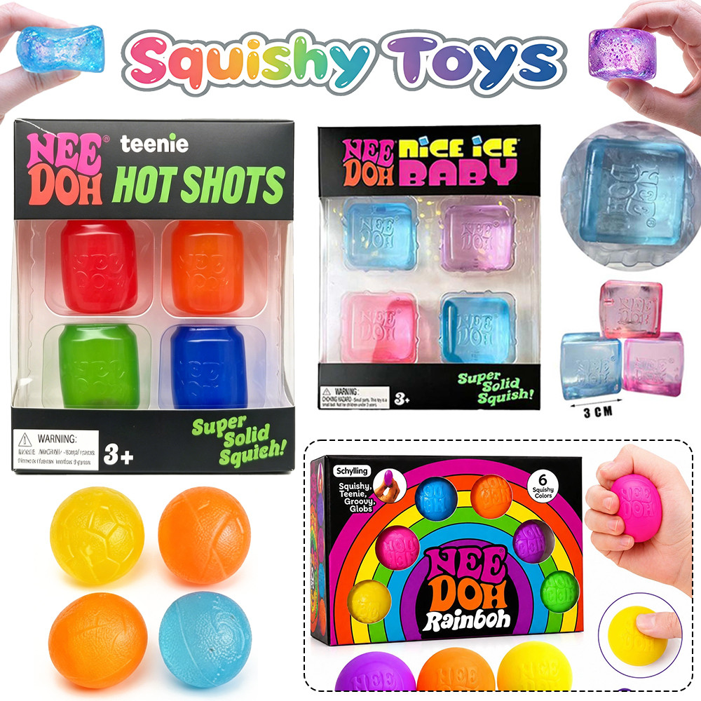 NeeDoh ช้า Rebound Cube Squishy ของเล่นยืด Sensory Ball สนุกสันทนาการความวิตกกังวลบรรเทาปลายนิ้วความเครียดของเล่น