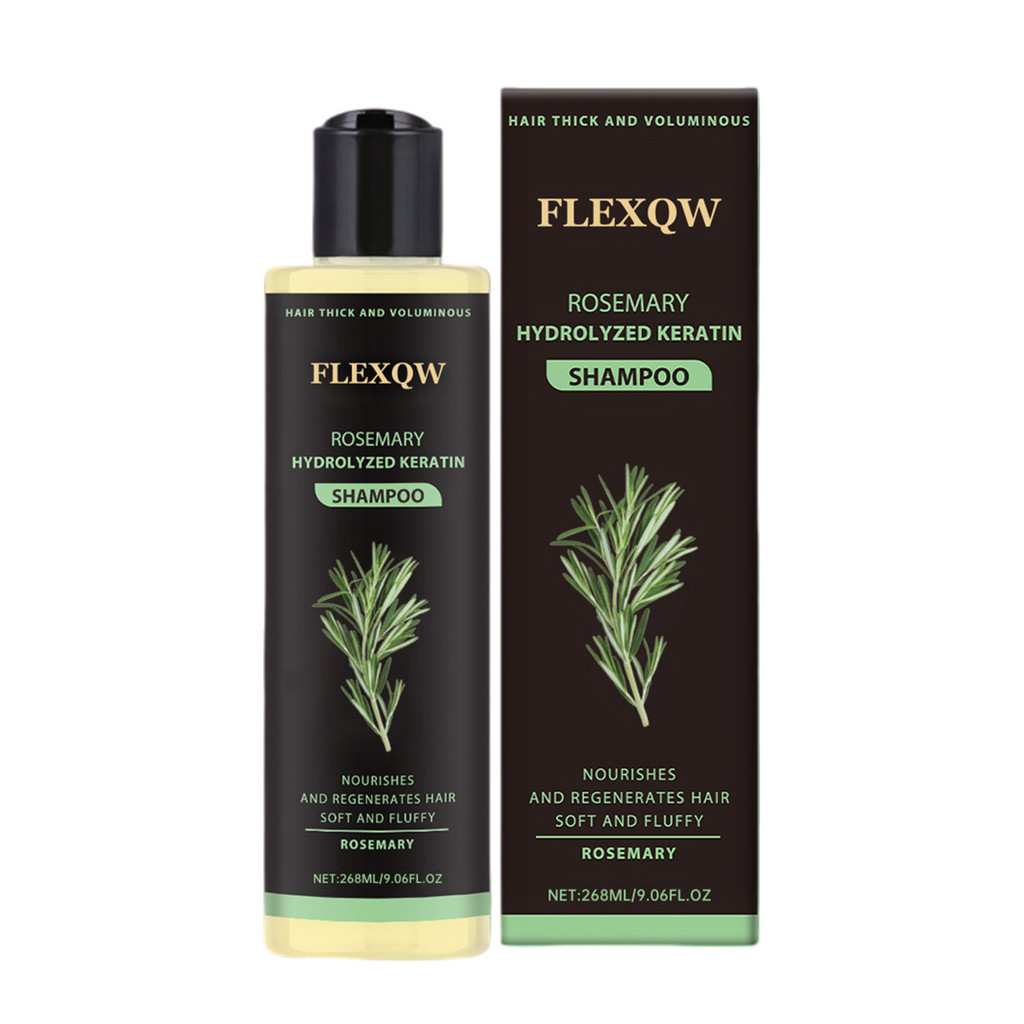 เวอร์ชันภาษาอังกฤษ Rosemary Herbal Essence Shampoo Nourish Care Hair Fluffy Shampoo 268g [llb] 4U9V