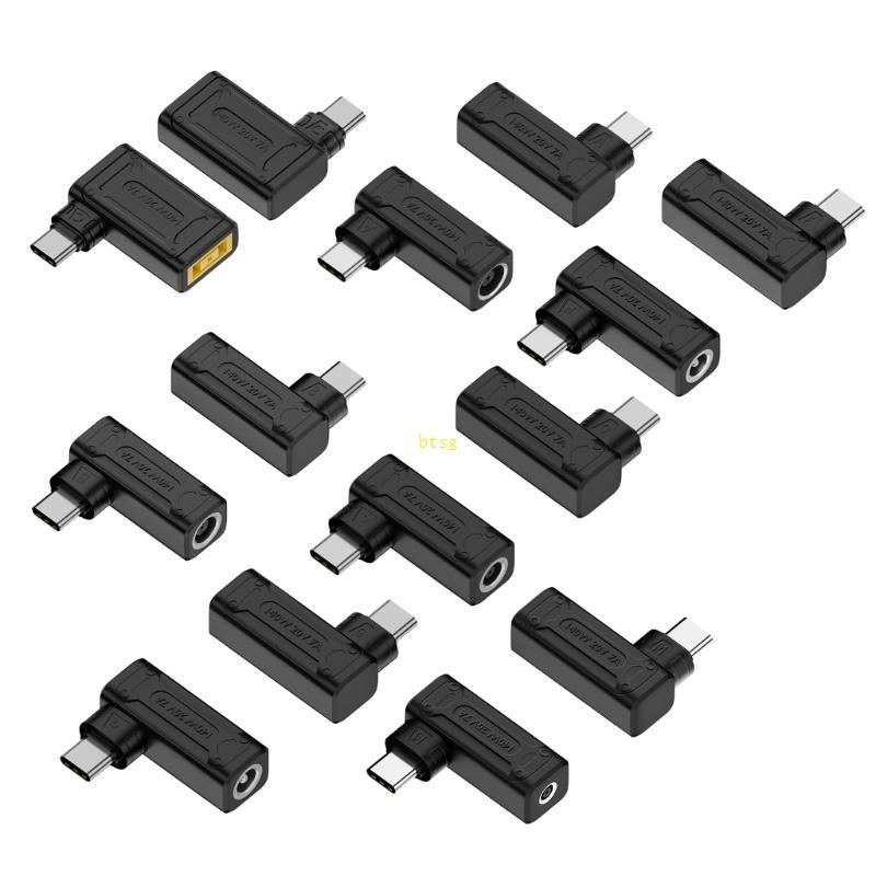 Btsg USB C ถึง 5 5x2 1 มม. 5x2 5 มม. 4 5x0 6 มม. 7 4x5 0 มม. 6 0x0 6 มม. 7 9x0 9 มม.สแควร์