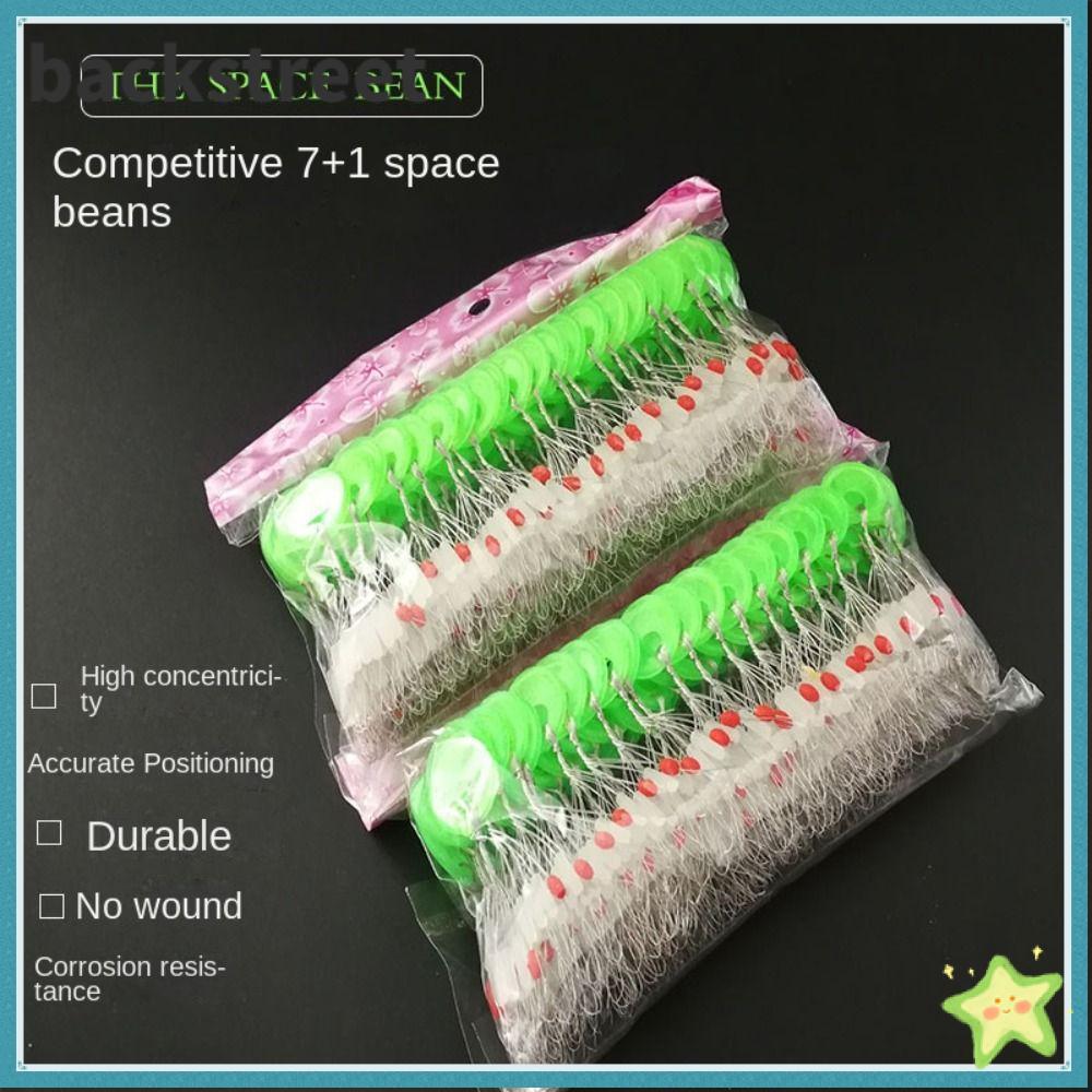 BACKSTAGEREETDV 800 ชิ้น 100 กลุ่มยางถั่ว,โปร่งใสตกปลา Supply Fishing Bobber Stopper,ทนทาน 7+1 Soft Float Space Beans Lakes Rivers Sea