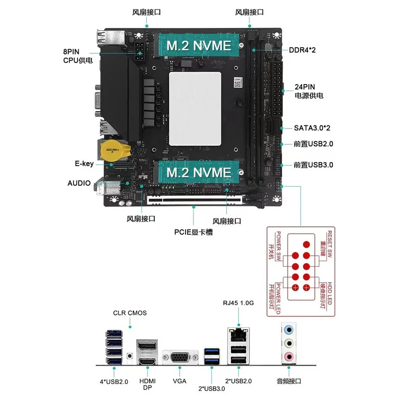 Q1hy Onboard Cpu Kit I9 เมนบอร์ด 13th Generation 13900/12700h Gaming และ Office Ddr4