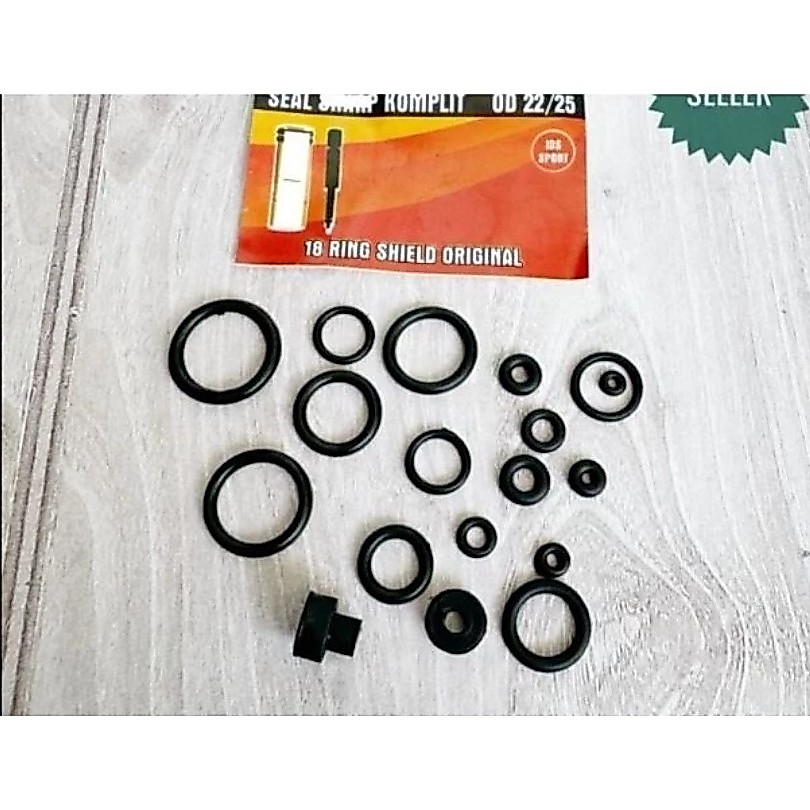 HIJAU เนื้อหาสมบูรณ์! Sil set od25 sil dop + ซีล tambu พร้อมใช้งาน sapeto เขียว / น้ําเงิน seal set pareparts od25