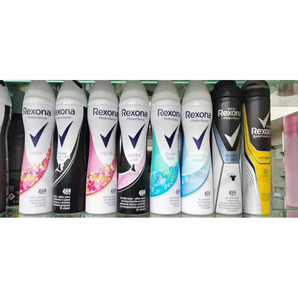 ~~ Rexona/Rexona นําเข้าสเปรย์ระงับเหงื่อสุภาพสตรีกลิ่นหอมอ่อนใหม่สดชื่นทั้งร่างกายใต้วงแขนกลิ่นกลิ่