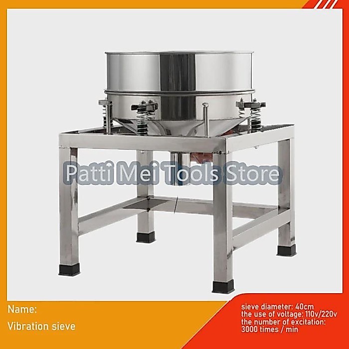 Food Sieve Machine Electric Screen,Electric Shock Sieve Electrostatic Spraying Powder Screening Mac