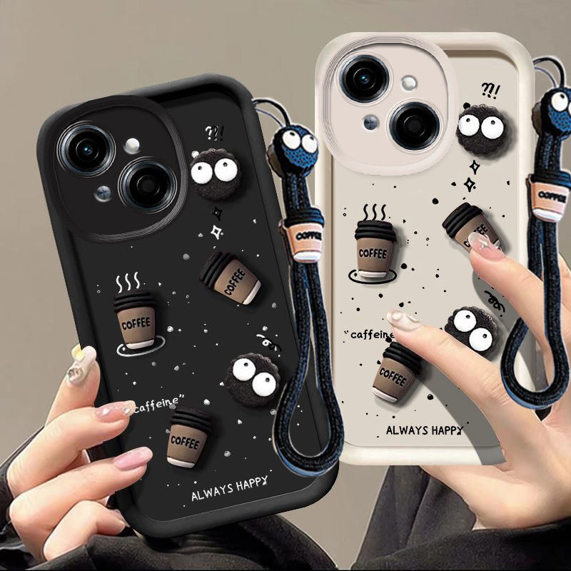Tecno spark go 1 case tecno spark go 2025 case 3D Cup Design ทนทานซิลิโคน TPU เคสโทรศัพท์มือถือ