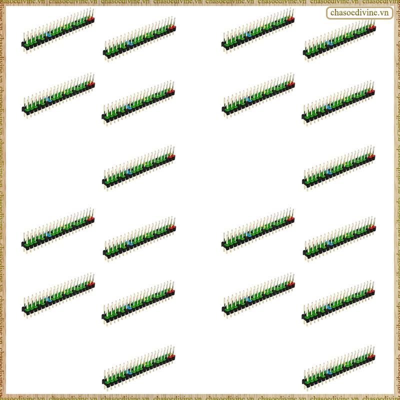 [KYOX] 20 ชิ้น 2x 20 พินชาย GPIO Header สําหรับ Zero Double Row 20 Pin ชาย Pin GPIO Connector ซ้อน H