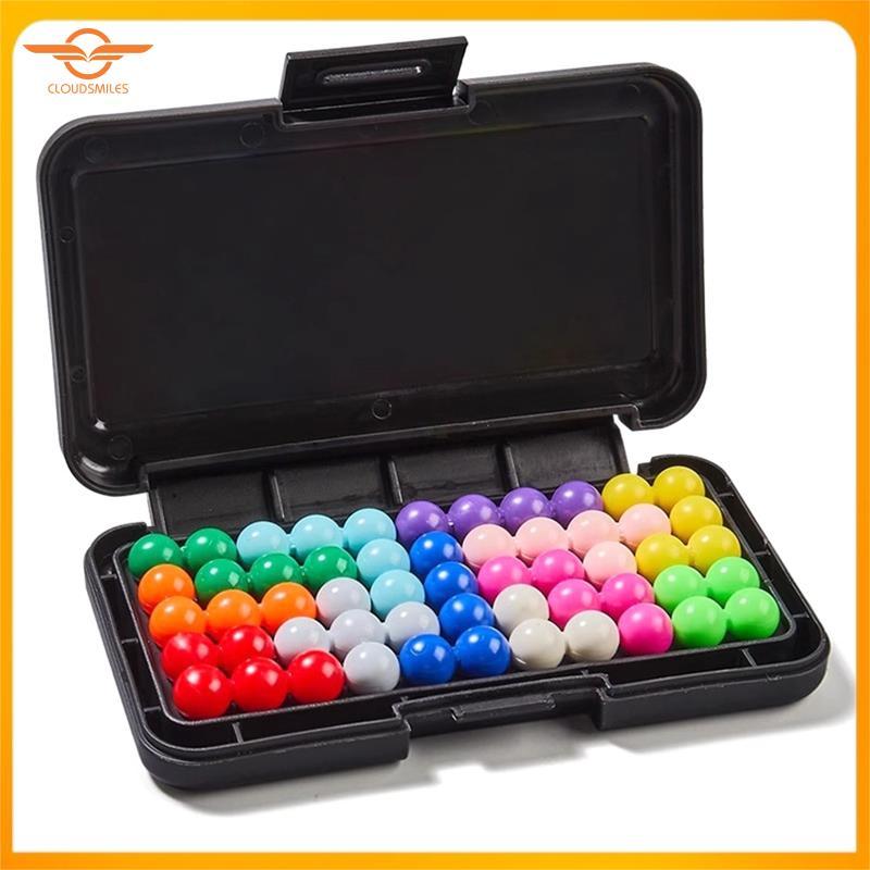 [CloudsMiles] 200 Challenges IQ 3D Puzzle Board Game Classic Pyramid Plate Pearl Logical Mind สําหรั
