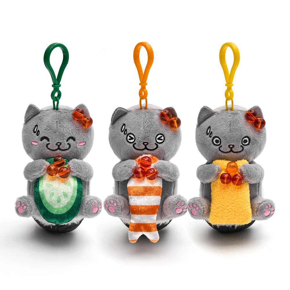CATXMAN Chou Baihao Cat Starman Sushi Shape พวงกุญแจจี้น่ารัก