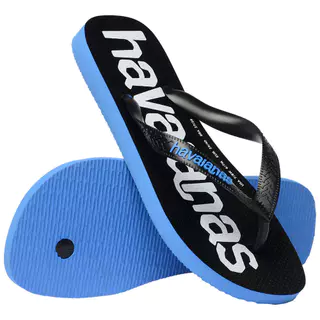 HAVAIANAS รองเท้าแตะ Top Logomania 2 Flip Flop BRILLIANT BLUE 414574135043U_F5BLXX