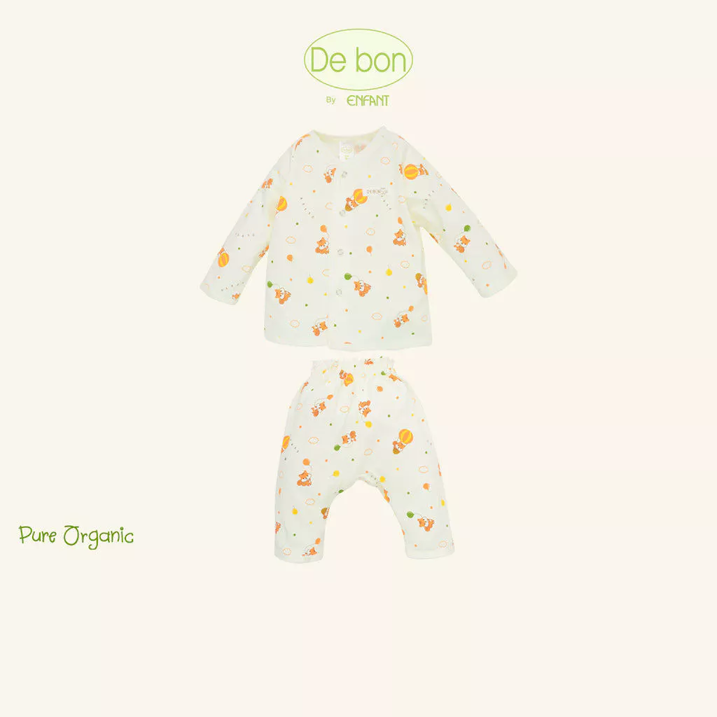 De Bon By Enfant เสื้อแขนยาว+กางเกงขายาว (ขายแยกชิ้น) ลายกระรอกบอลลูน แรกเกิด - 2ปี EJ2C76+EJ2C77+EJ4C75