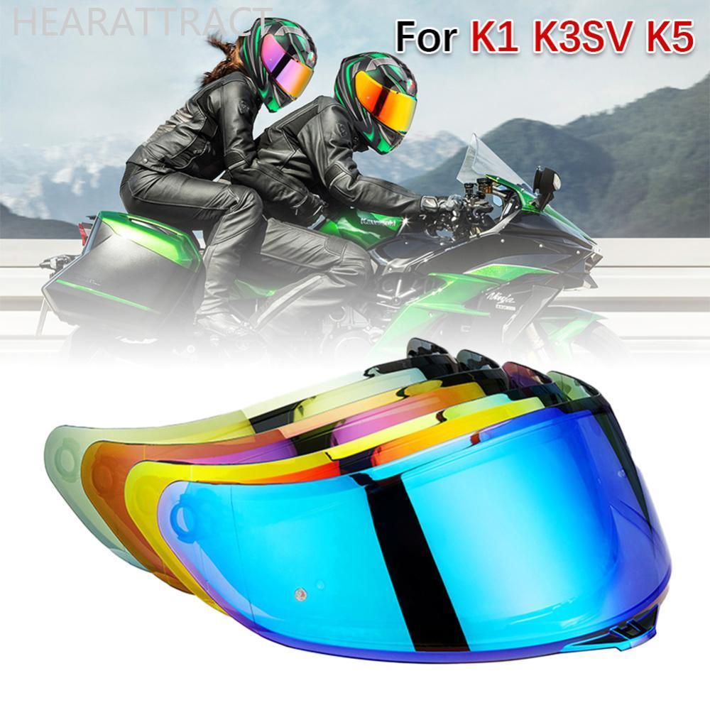 HEARATRACT หมวกกันน็อครถจักรยานยนต์ Visor เลนส์โล่แว่นตา Full face สําหรับ AGV K5 K5S K5-S K3SV K1 K