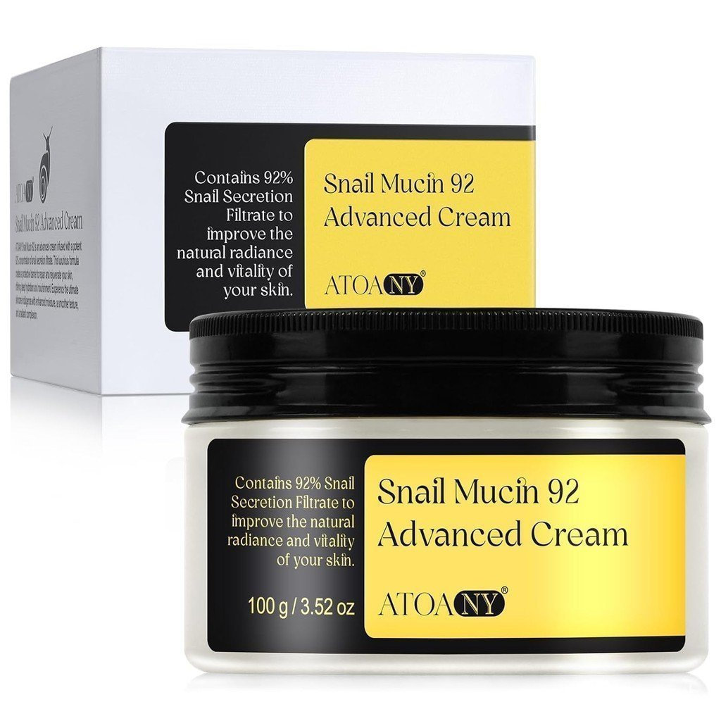 Snail Mucin 92% Repair Serum, Hydrating Snail Mucin Cream พร้อมคอลลาเจน, Daily face gel ให้ความชุ่มช