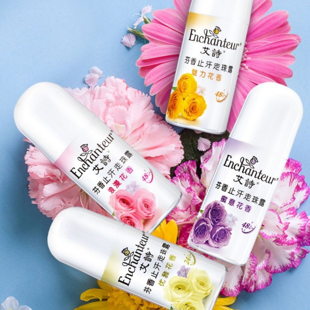 Aish Antiperspirant Roll-On Lotion แบบพกพาโรแมนติก Fresh Confidence/Enchanteur โรแมนติกน้ําผึ้ง Anti