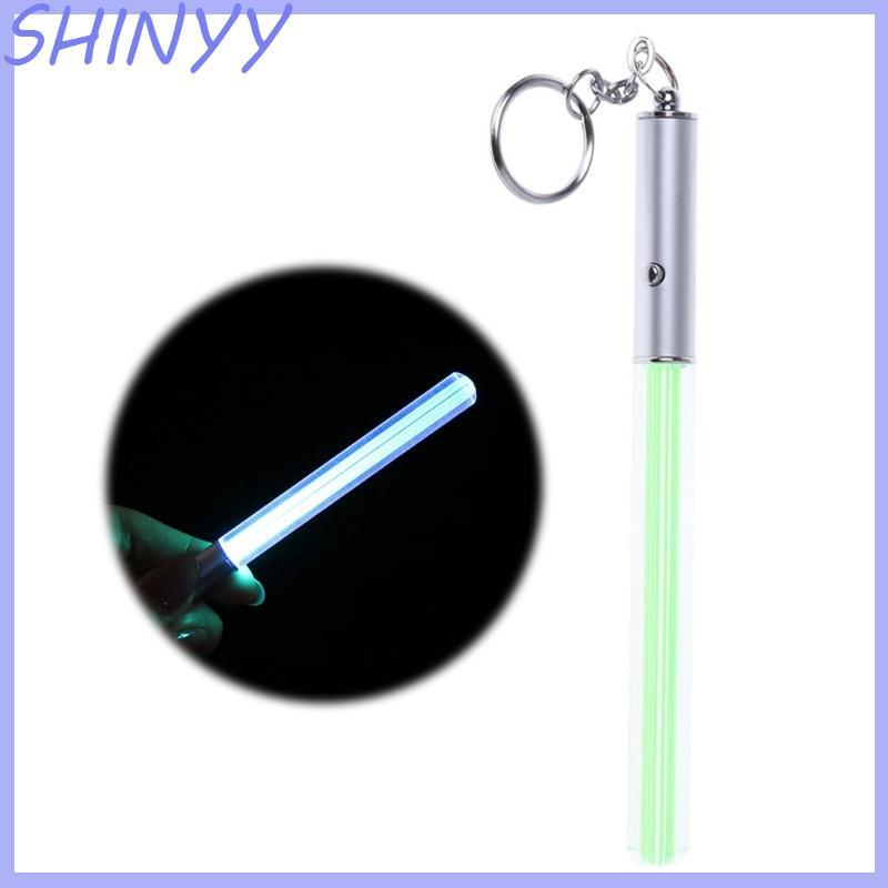 SHI Glow Pen Flash ไฟฉาย Magic Wand Stick Lightsaber ไฟ LED Glow Stick พวงกุญแจ
