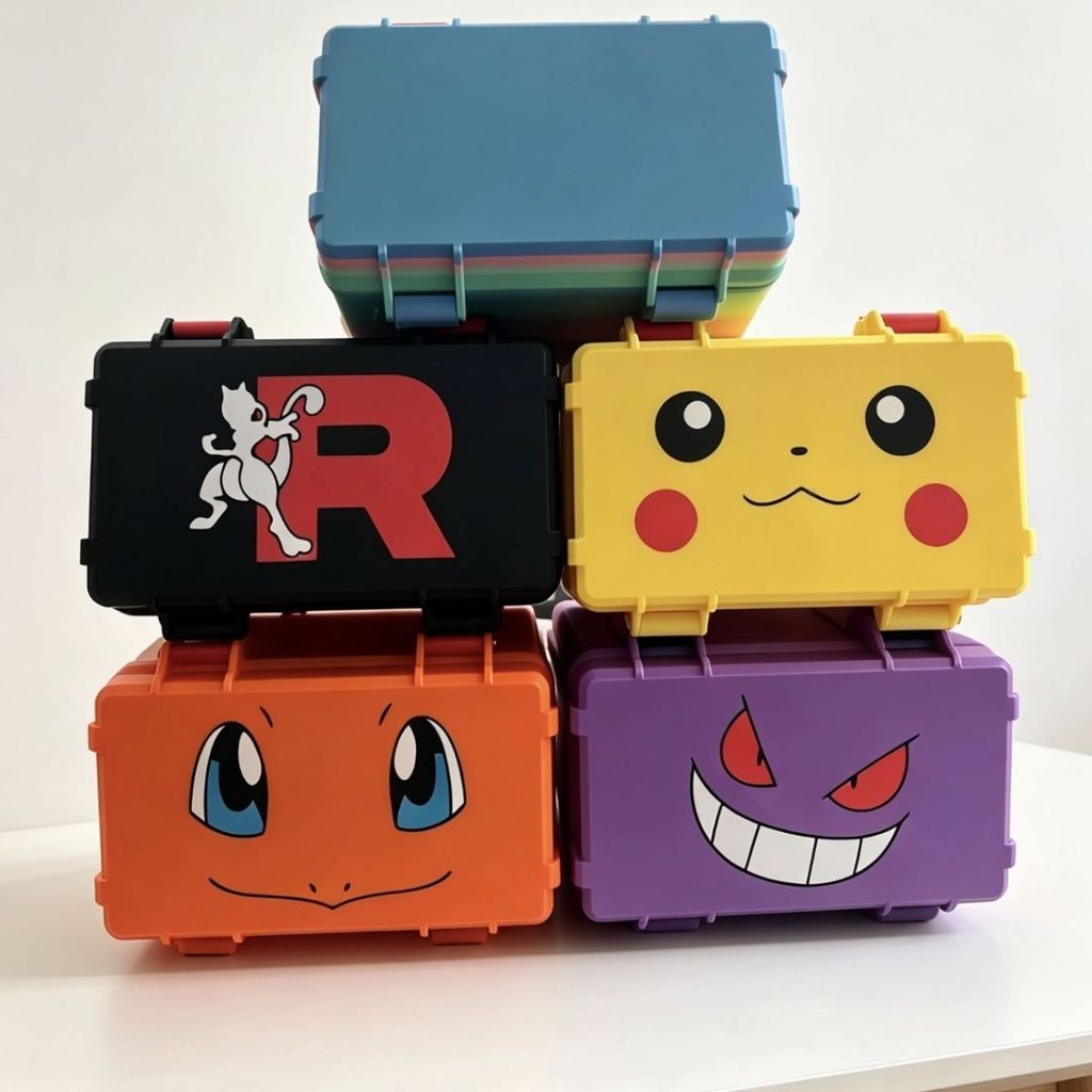 P POKE Pokémon PSA กล่องเก็บของ/ผลผลิตสูง/ปริมาณเพียงพอ/สามารถถือได้ 20 แผ่นสําหรับจัดระเบียบเดสก์ท็อป