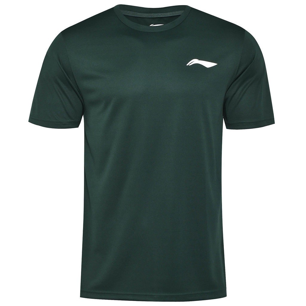 Li fashion 2026 Ning Mens Basics Mens Performance T Shirt (สีเขียวเข้ม) - Sports Direct