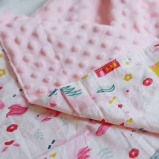 Phurinn CozyDot ผ้าห่มมิ้งกี้เด็ก ควบคุมอุณหภูมิ ผ้านุ่ม ห่มได้ 2 ด้าน