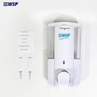 WSP ที่กดสบู่เหลว 1 ช่อง ที่กดสบู่เหลวติดกำแพง ที่กดสบู่ ติดตั้งง่าย ขนาด 400 ml. รุ่น DP-117W (สีขาว)