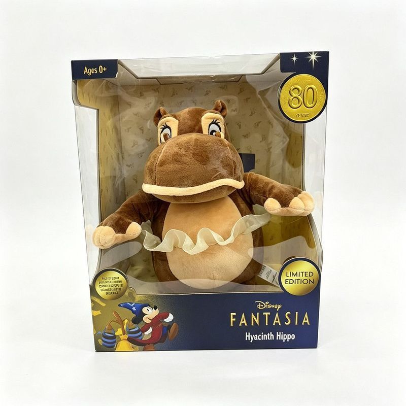 Disney Fantasia Hyacinth Hippo Limited Plush Doll 80th Anniversary Collection Hippo Plush Doll Plush