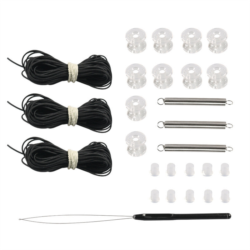 RV ชุดซ่อมแซมร่มเงาจีบ RV Window Shade Restringing Kit สําหรับ Day Night Pleat