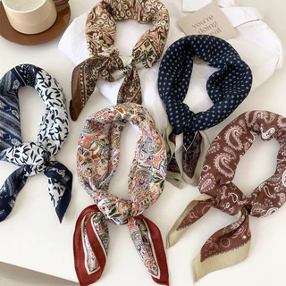 Retro High-End Square Scarf 2026 New Style Ladies All-Match Square Scarf
