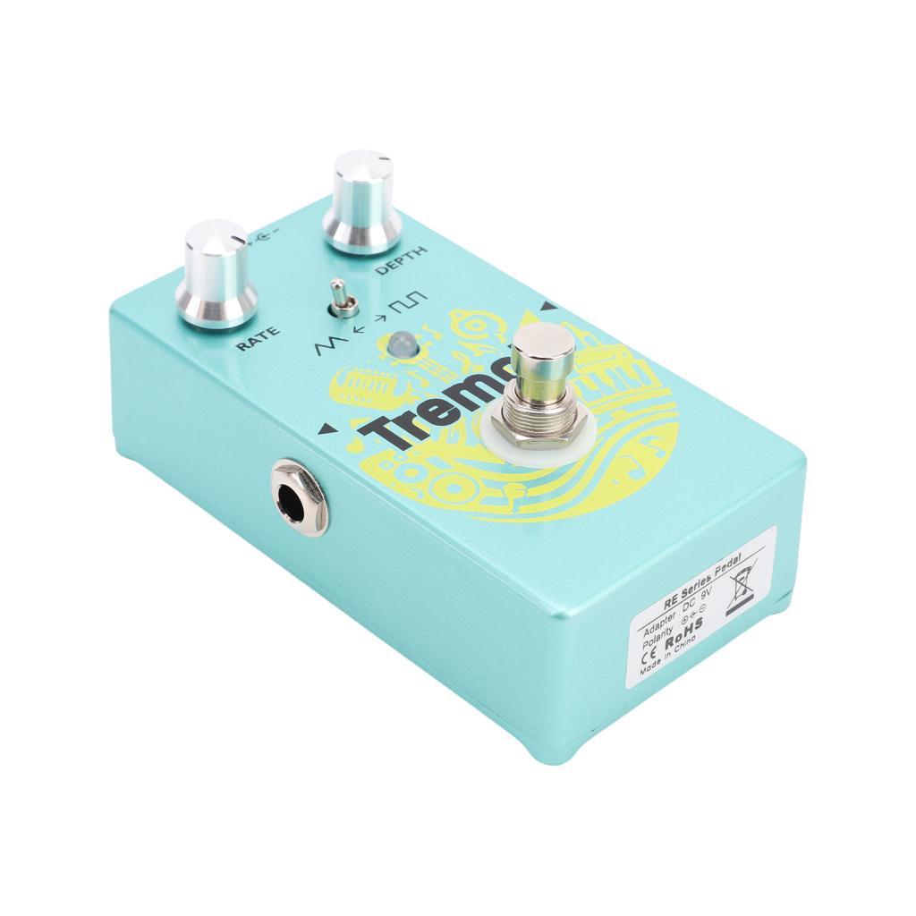 Yimeni-th TARSHYRY Tremolo กีตาร์เหยียบควบคุม Waveform Switch Phase Modulation Mini True Bypass สำหร