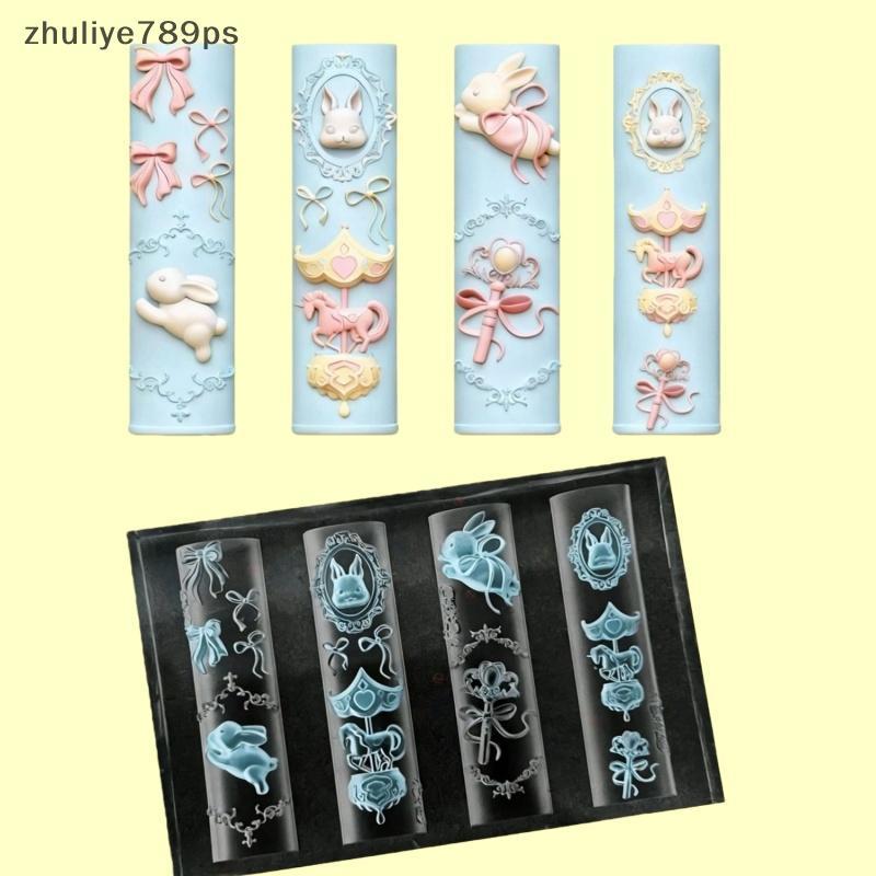 Zhuliye789ps] 3D ซิลิโคนใสเล็บแม่พิมพ์สําหรับการออกแบบเล็บบรรเทากระต่ายรูปแบบเทวดาแต่งเล็บแม่แบบเครื่องมืออุปกรณ์เสริมใหม่