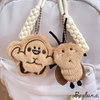 🎁(พร้อมส่ง)พวงกุญแจตุ๊กตาผ้ากำมะหยี่รูปแมลงสาบน่ารัก พวงกุญแจห้อยกระเป๋าเป้สำหรับนักเรียน อุปกรณ์เสริม