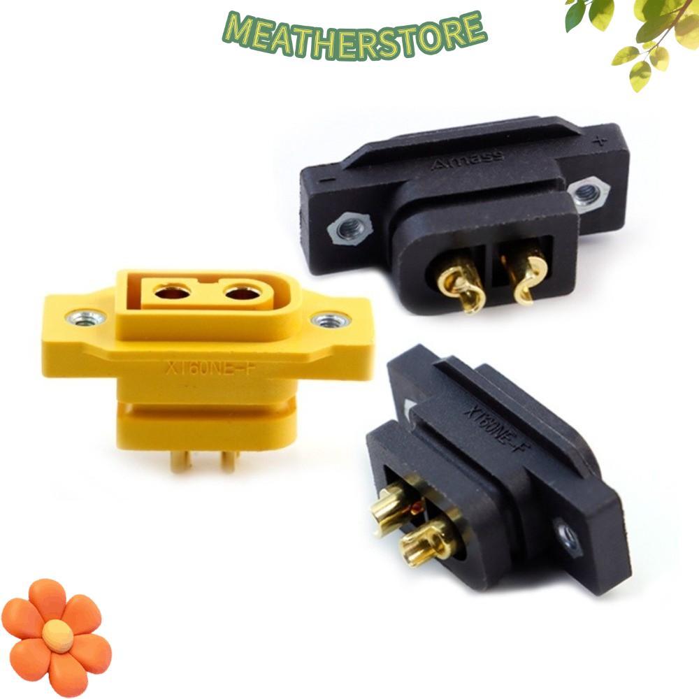 KEATHS XT60NE-F ปลั๊ก,สีดําสีเหลืองชุบทอง XT90NE-F Connector, 3.5 มม./4 มม.DC500V แบตเตอรี่เชื่อมต่อ