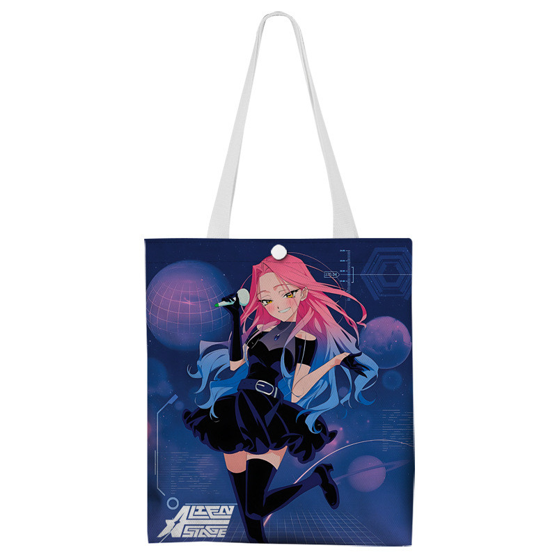 อะนิเมะ Canvas กระเป๋าสะพายเดี่ยว 37*33CM Anime Shopping Shoulder Bag for Comic Exhibition