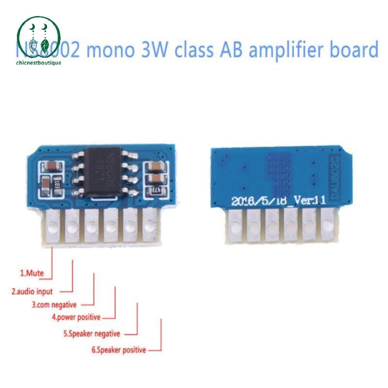 [Chicnest] DC 3V 3.7V 5V Class AB Mono 3W Mini Amplifier Board Audio Amp Module One Channel BU