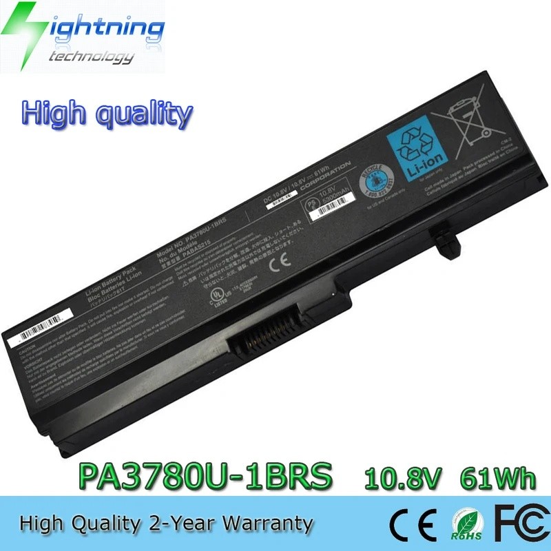 ใหม่คุณภาพสูง PA3780U-1BRS 10.8V 61Wh แบตเตอรี่แล็ปท็อปสําหรับ Toshiba Satellite Pro T110 T112 T130 