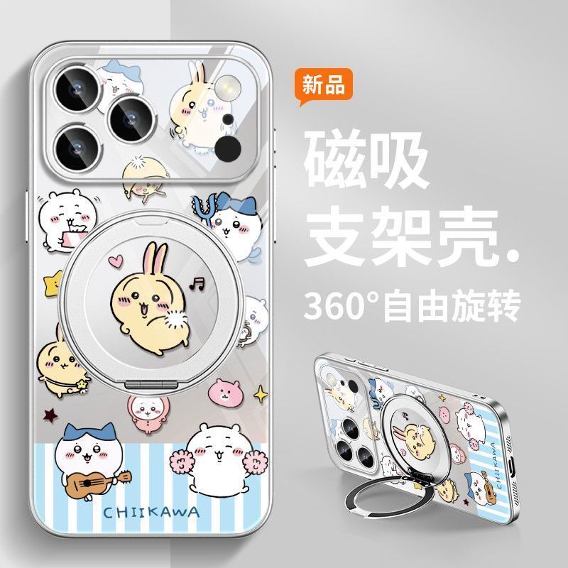 Chiikawa/Usagi/เหมาะสําหรับiPhone17 Usagi 16 เคสโทรศัพท์แม่เหล็ก/hgtd