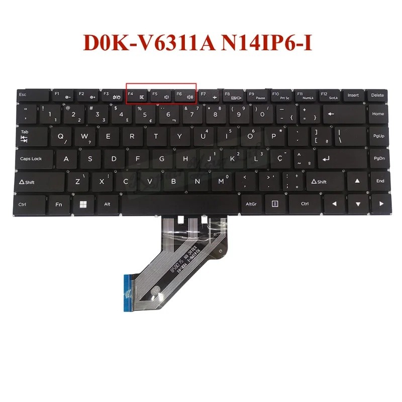 DOK-V6399A NB-17-6399A D0K-V6311A N14IP6-I X311C D0K-V6505H 6505H ฝรั่งเศสเยอรมันบราซิลแป้นพิมพ์โน้ต