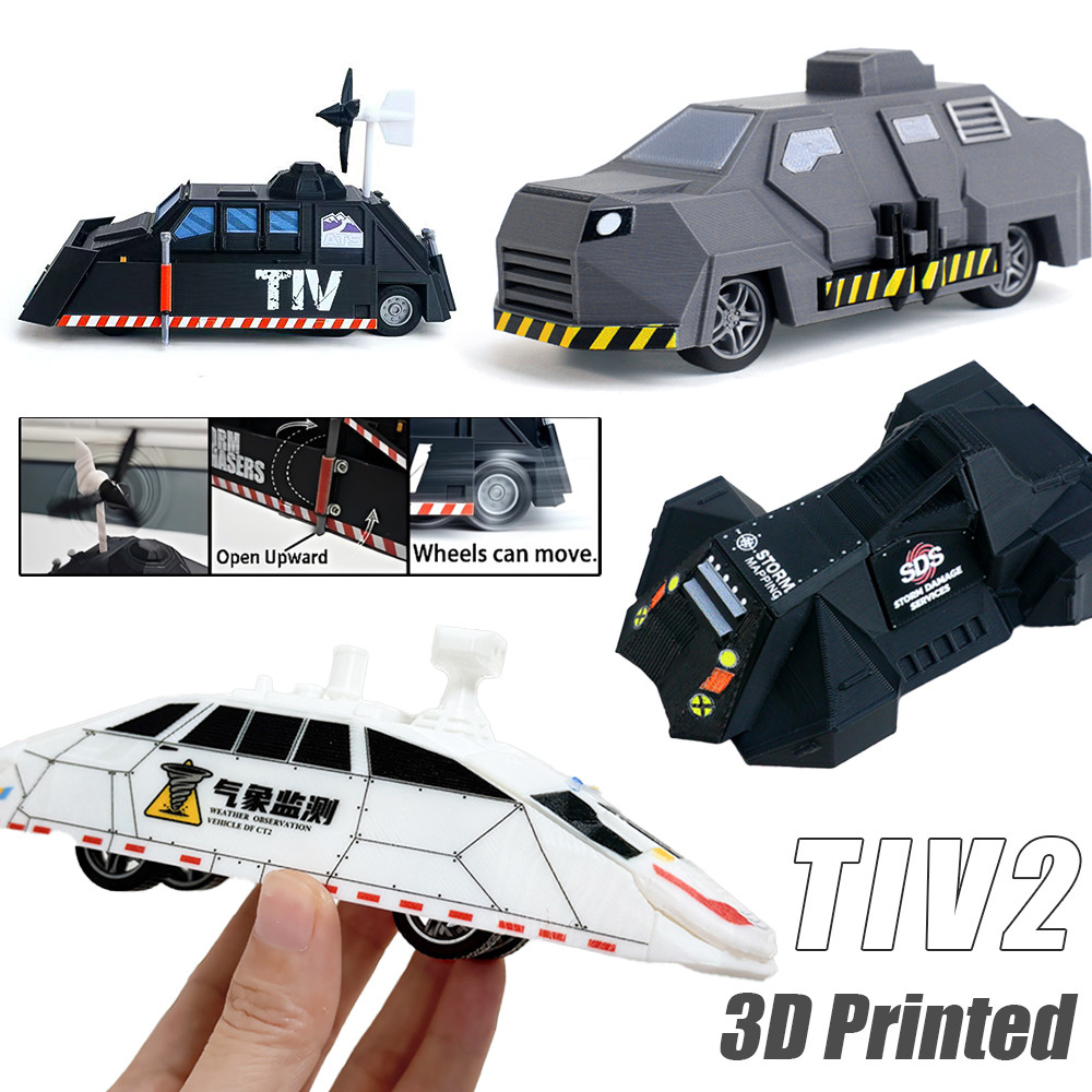 TIV2 Titus Storm Chaser รถ DIY ประกอบของเล่น 3D พิมพ์ SDS รถ Dongfeng CT2 Action Figure ของขวัญ