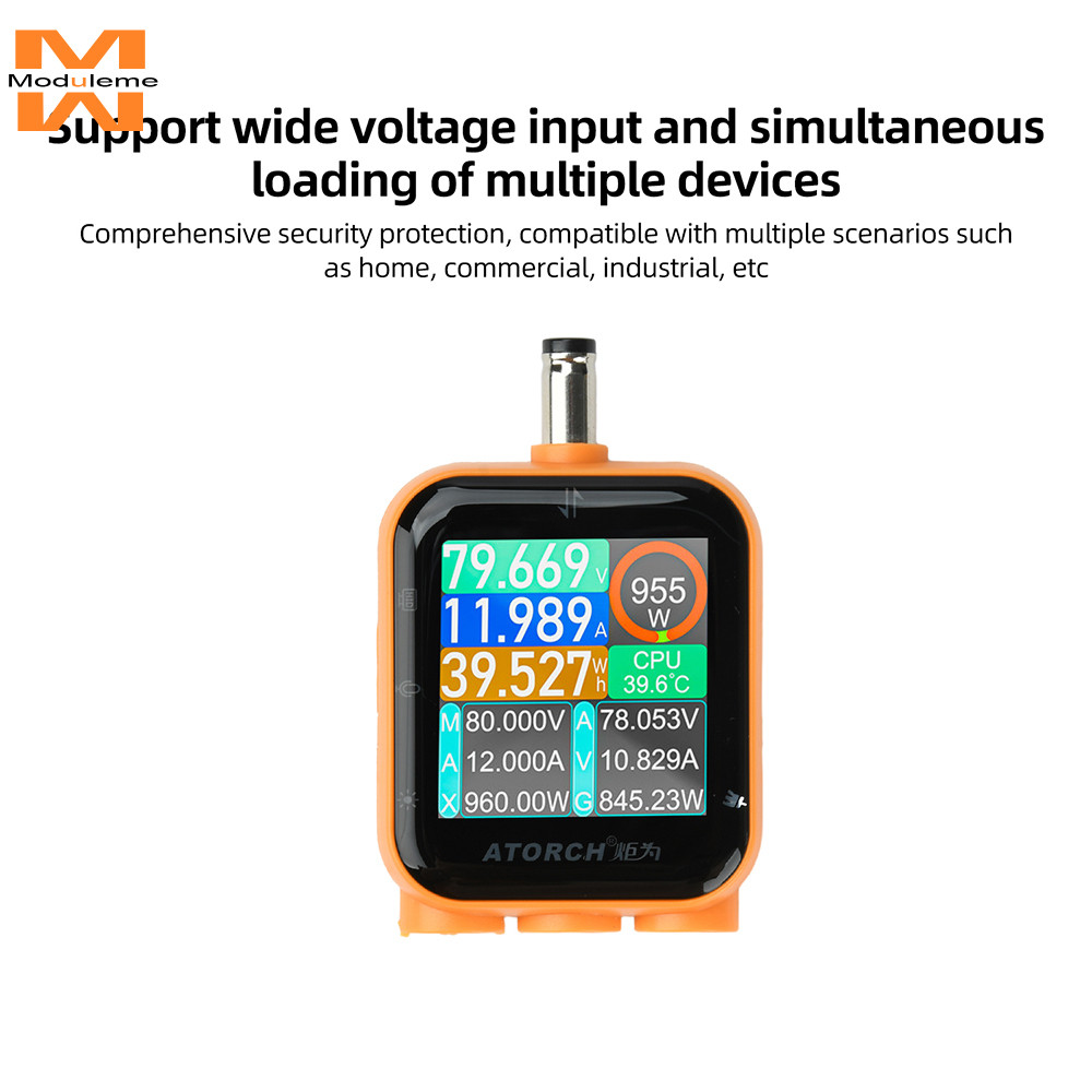 D5P DC4.5-80V 0-6A 0-960W หน้าจอสัมผัสความแม่นยําสูงดิจิตอลแรงดันไฟฟ้า Current และ Power Meter DC5.5