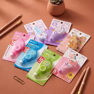 S0097 [มาใหม่!!] เทปลบคำผิด การ์ตูน อย่างดี 5มม. ยาว8,16เมตร ลบปากกา ขนาดเล็ก กระทัดรัด น่ารักมากๆ
