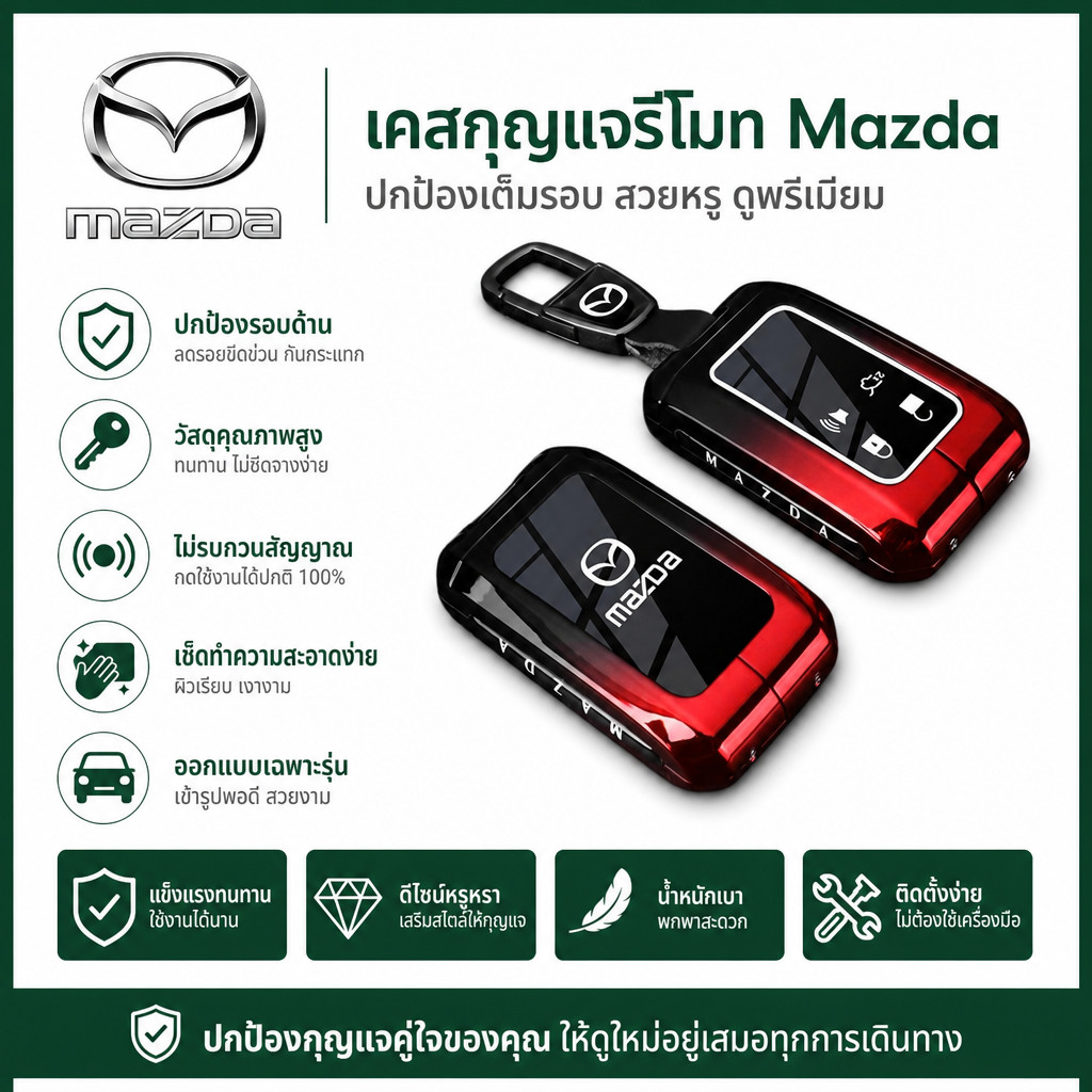 เหมาะสําหรับ Mazda 6e 2026 เคสกุญแจใหม่ Mazda 6e เคสป้องกัน 6e แพ็ค 6e EV พวงกุญแจรถ