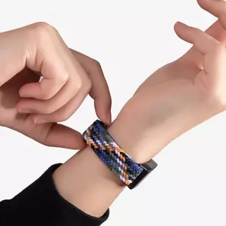สายไนล่อนถักแม่เหล็ก for Huawei Band 11/11 Pro /10 9 8 NFC สายรัดข้อมือกีฬายืดหยุ่น Scrunchie เปลี่ยนเข็มขัด