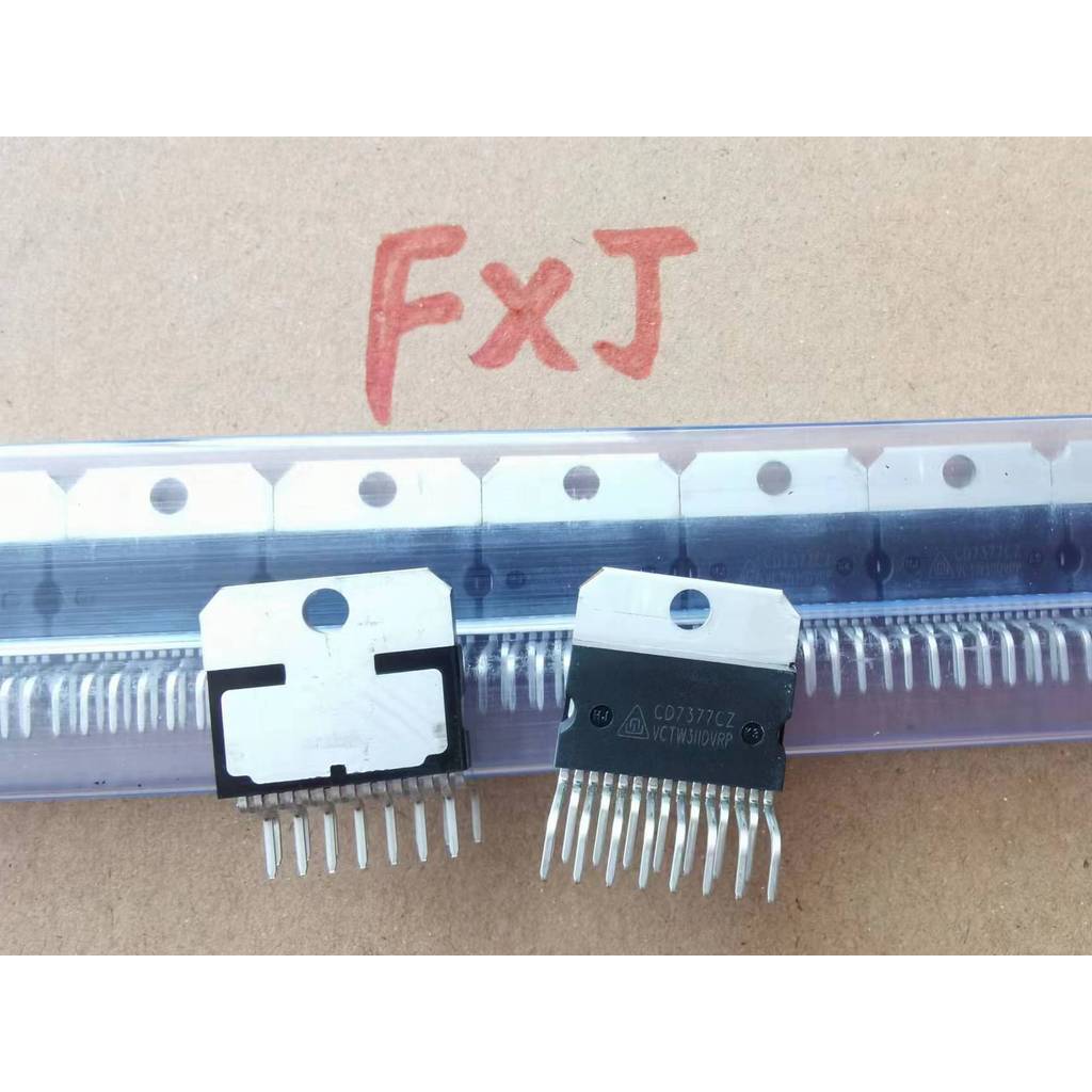 ((5 ชิ้น) CD7377CZ ยี่ห้อใหม่ CD7377 เครื่องขยายเสียงชิป IC แบบบูรณาการบล็อก ZIP15