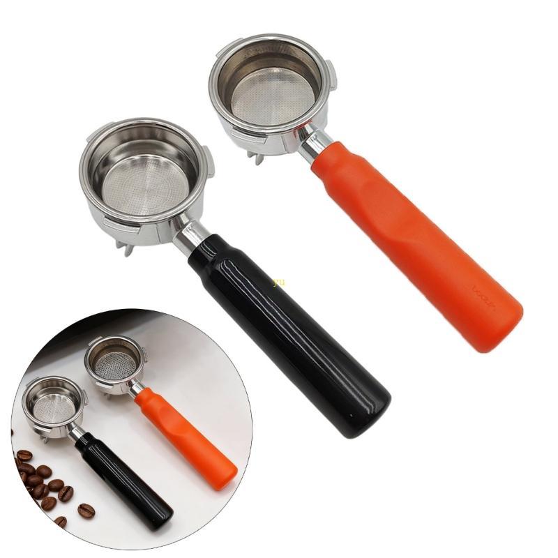 Yu ปฏิบัติอลูมิเนียมเสริม 3 หู Portafilter เปลี่ยนจับเหมาะสําหรับเครื่องชงกาแฟขนาด 58 มม.
