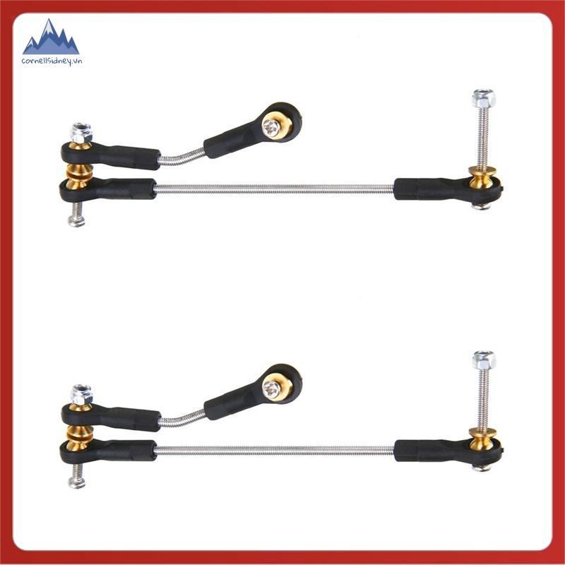 2 ชุดพวงมาลัย Link Servo Link Rod พวงมาลัยสําหรับ C14 C24 C34 B1 B14 B24 B16 B36 1/16 RC รถอะไหล่